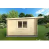 Maison en bois une pièce ELENA 25 m² 44/100/44 mm, côté gauche