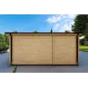 Garage en bois avec débarras indépendant 6x5.4, 44mm, côté droit