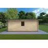 Abris de jardin en bois CHIARA 4x6, 44mm, côté gauche