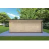 Abris de jardin en bois CHIARA 4x6, 44mm, côté droit