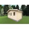 Maison en bois de jardin CHIARA 5x3, 44mm, façade côté droit