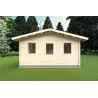 Maison en bois de jardin CHIARA 5x3, 44mm, vue frontale