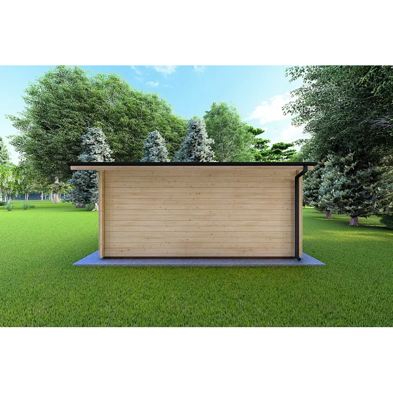 Remise en bois CHIARA 6x3, 44mm, côté droit