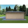 Chalet bois CHIARA 6x6, 44mm, côté droit
