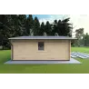 Chalet bois CHIARA 6x6, 44mm, côté gauche