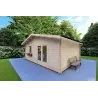 Remise en bois EMILY 6x5, 44mm, façade côté droit