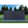 Bungalow moderne en bois​ VISION 2 avec patio 8x6 60/100/30/40 mm, côté droit couleur anthracite