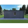 Mobil home VISION 2 CUBE "C" avec patio 7x8 44/100/30/40 mm, vue arrière couleur anthracite