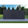 Bungalow moderne en bois​ VISION 3 avec patio 10x6 60/100/30/40 mm, côté droit couleur anthracite
