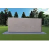 Bungalow moderne en bois​ VISION 3 avec patio 10x6 60/100/30/40 mm, côté droit couleur gris bois
