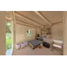 Remise en bois avec bûcher LISA 3×3. 44mm, intérieur