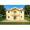 Maison préfabriquée en bois à deux étages GILDA 44/140/44 mm, vue arrière
