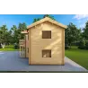 Maison préfabriquée en bois à deux étages GILDA 44/140/44 mm, côté droit