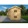 Maison en bois GILDA 98 m², 44/100/44 mm, côté droit