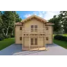 Maison en bois GILDA 98 m², 44/100/44 mm, vue frontale