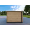 Garage en bois 6x3.5, 44mm, vue arrière