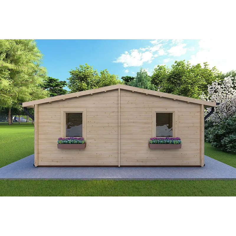 Bureau-Studio de jardin ELBA 6x6, 44mm, vue arrière