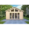 Abri de jardin VIVIENNE 5x3.5, 44mm, vue frontale