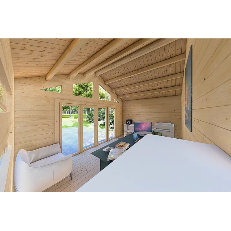 Abri de jardin VIVIENNE 5x3.5, 44mm, intérieur