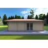 Chalet en bois NATALIA 95 m², 68mm, côté droit