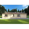 Chalet bois ROSALIA 95 m², 68mm, vue arrière