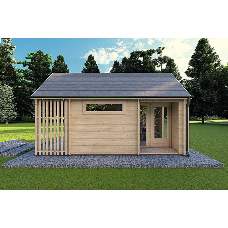 Abri de jardin NINA 6x3, 44mm, côté droit