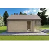 Abri de jardin NINA 6x3, 44mm, côté gauche