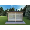 Pavillon en bois OLIVIA 4x4, côté droit