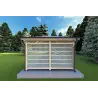 Pavillon en bois OLIVIA 4x4, vue arrière