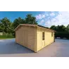 Garage en bois 5x4, 40mm, façade côté droit