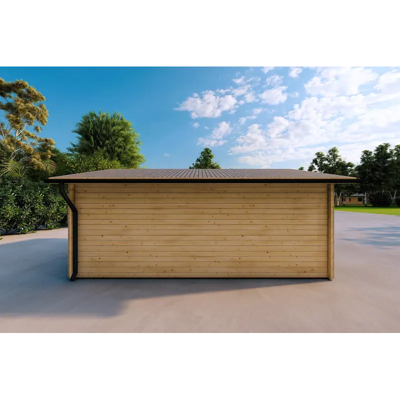 Garage en bois 5x4, 40mm, côté gauche
