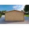 Garage en bois 5x4, 40mm, vue arrière