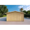 Garage en bois 5x4, 40mm, vue frontale