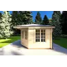 Maison en bois de jardin KARIN 3.5x3.5, 40mm, côté droit