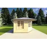 Maison en bois de jardin KARIN 3.5x3.5, 40mm, côté gauche