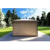 Maison en bois de jardin KARIN 3.5x3.5, 40mm, vue arrière