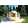 Maison en bois de jardin KARIN 3.5x3.5, 40mm, vue frontale