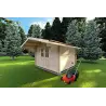 Abri de jardin SALLY 3x3, 40mm, façade côté droit
