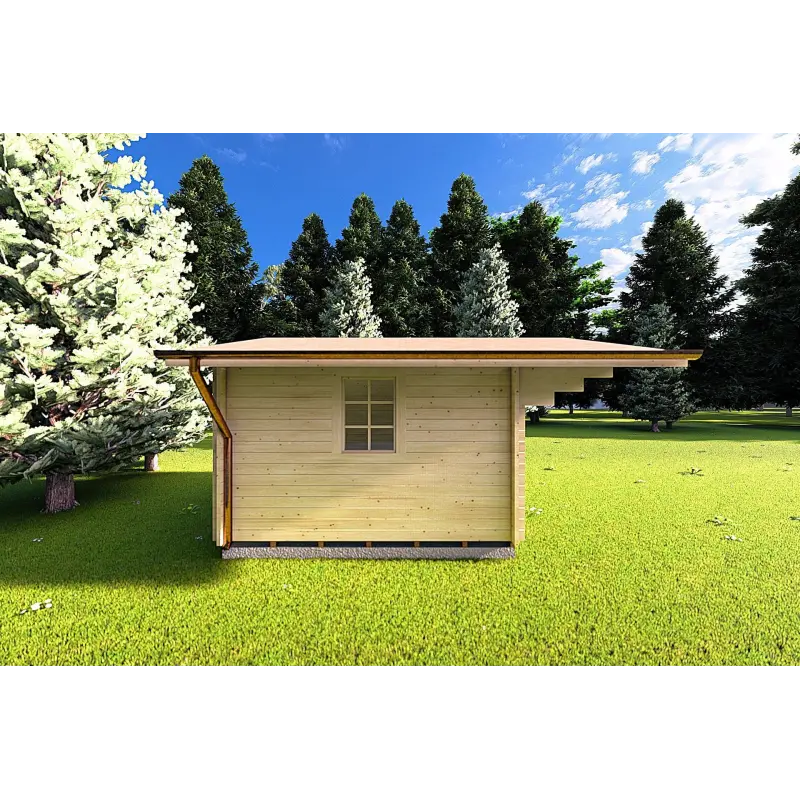 Abri de jardin SALLY 3x3, 40mm, côté gauche