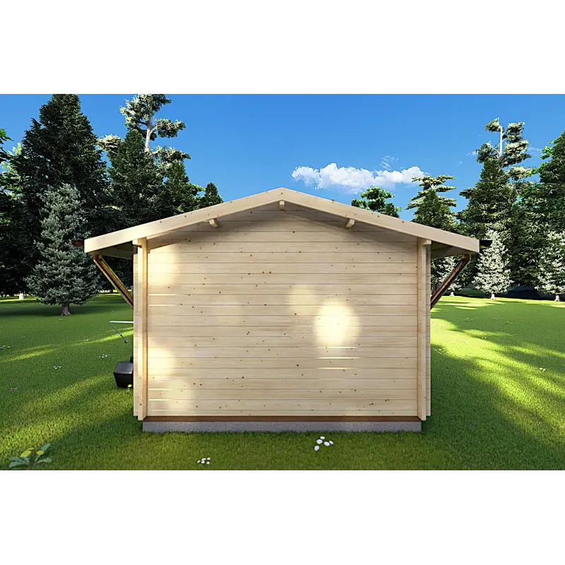 Abri de jardin SALLY 3x3, 40mm, vue arrière