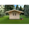 Abri de jardin SALLY 3x3, 40mm, vue frontale