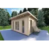 Abri de jardin MICHELLE 5x3, 40mm, façade côté droit