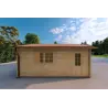 Garage double en bois 30 m², 40mm, côté droit
