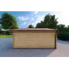 Garage double en bois 30 m², 40mm, côté gauche