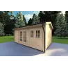 Abri de jardin ALEXIA 4.5x3, 40mm, façade côté droit