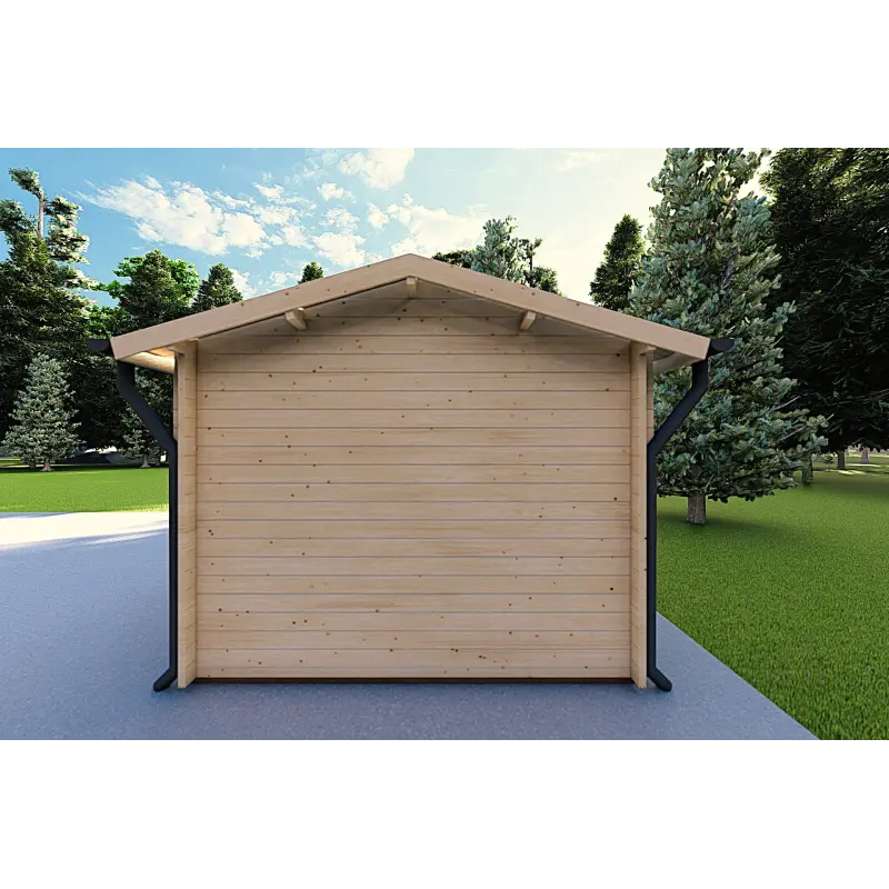 Abri de jardin ALEXIA 4.5x3, 40mm, côté droit