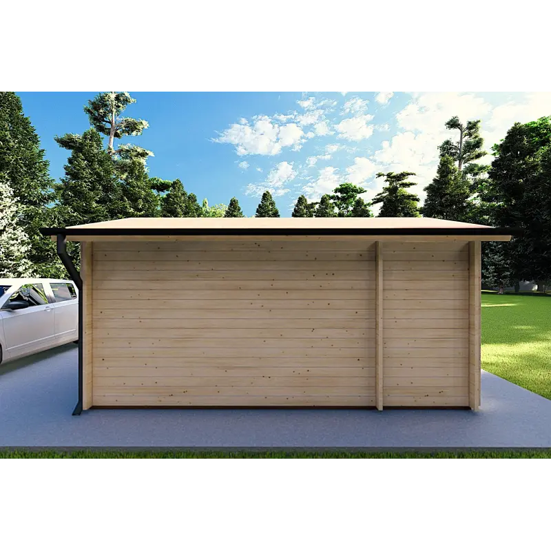 Abri de jardin ALEXIA 4.5x3, 40mm, vue arrière