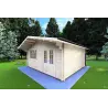 Maison en bois de jardin MARTA 5x5, 40mm, façade côté droit