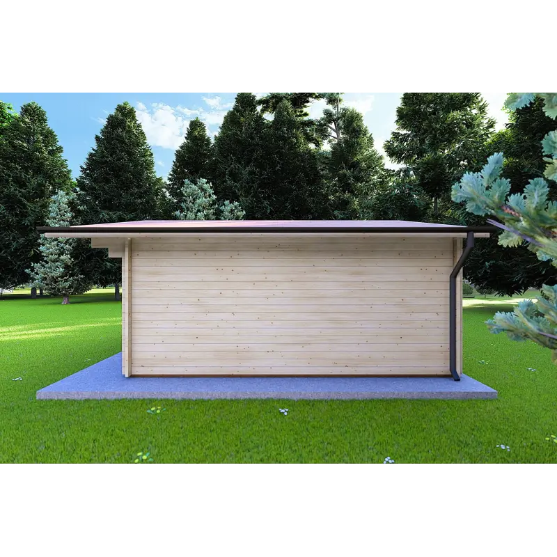 Maison en bois de jardin MARTA 5x5, 40mm, côté droit