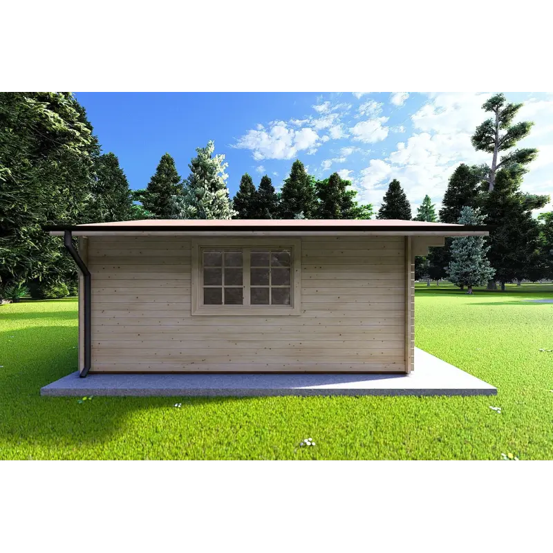 Maison en bois de jardin MARTA 5x5, 40mm, côté gauche